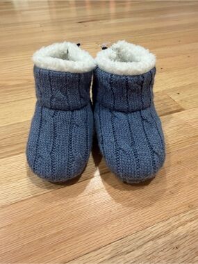 BabyGap Cozy Knit Baby Booties - Blue